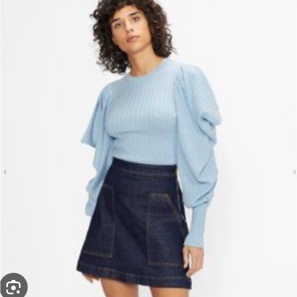 Ted Baker cashmere sweater with balloon sleeves